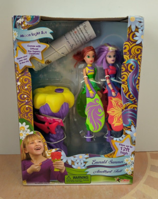 2014 Sky Dancers Moonlight Set Emerald Summer & Amethyst Fall Figure New
