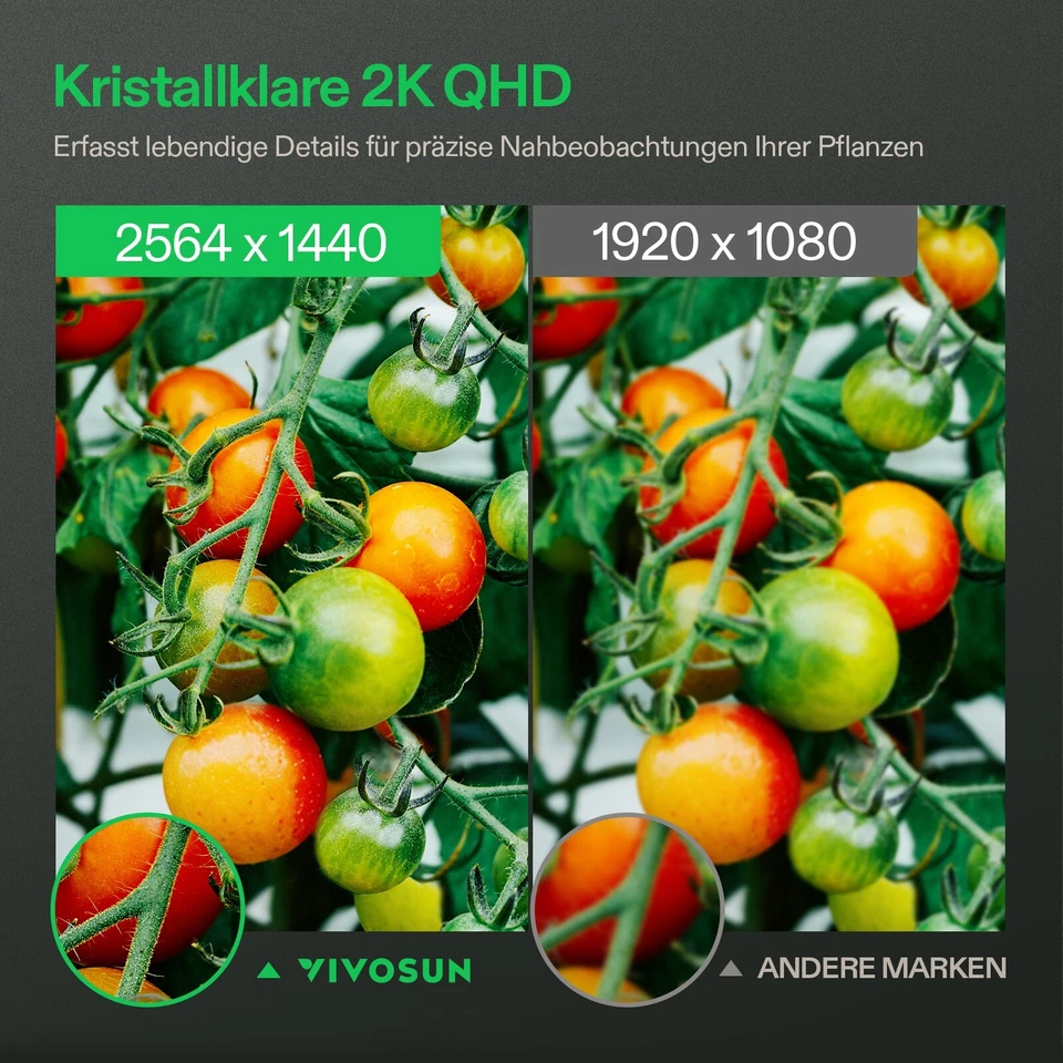 VIVOSUN GrowCam C4.2K QHD WiFi Smart Camera for Grow Tents & VGrow Smart Grow Box - Image 4 of 4