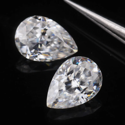 Lab Grown 1Ct CVD Diamond PEAR Color VVS1 Clarity Certified Loose Gems - Picture 9 of 10