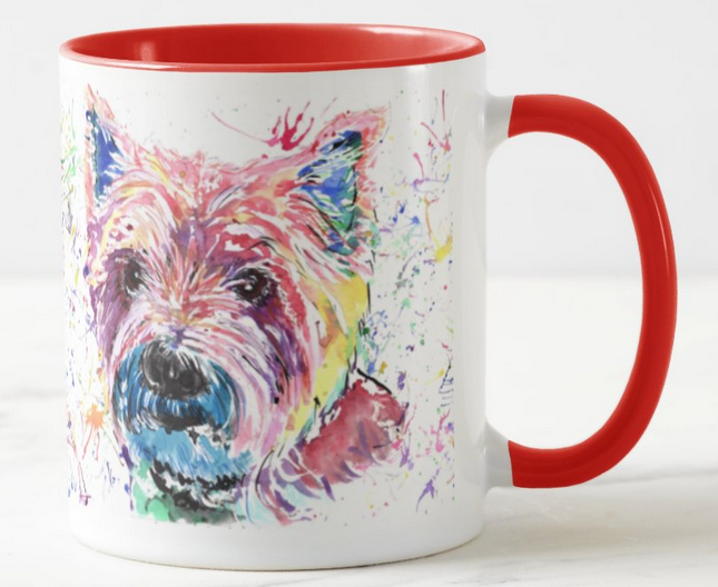 Vixar Highland Cow Scottish Farm Animals - Tazza colorata ad acquerello, idea regalo di compleanno, lavoro, ufficio, tè, caffè (blu marino Vixar Highland Cow Scottish Farm Animals - Tazza colorata ad acquerello, idea regalo di compleanno, lavoro, ufficio, tè, caffè (blu marino