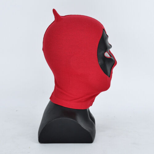 Cosplay Red Deadpool Mask Balaclava Hood X-Men Superhero Headgear Full Masks - Picture 3 of 9