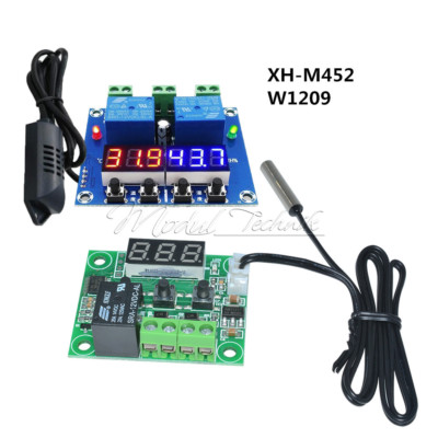 W1209 XH-M452 12V LED Digital Display Thermostat Temperature Humidity Controller