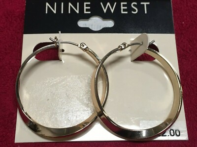 NINE WEST Pendientes De Aro Torcido De Plata Para Guatemala