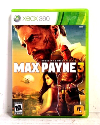 XBOX 360 Max Payne 3 2004/2012 Complete W/Manual Game Case Fast Shipping