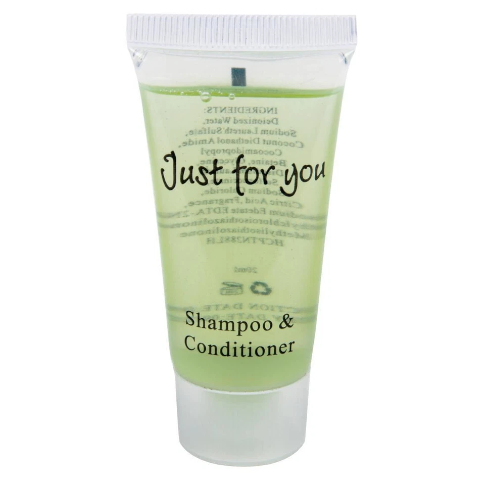 100 x Just For You Shampoo und Conditioner Kapazität 20 ml Waschbad