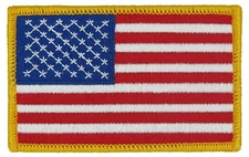 U.S. Flag Embroidered Patch 3 ⅜" x 2 ¼"