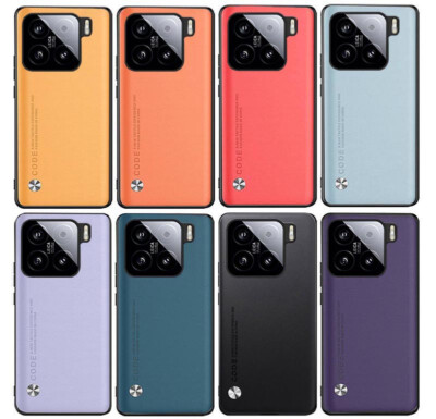 For Xiaomi 15 Pro 14 14Pro 14T Plain Leather Fabric Rubber Hard case back cover