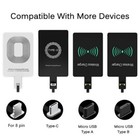Universal Wireless Fast Charging Receiver Mobile Type C Micro Charger Adapter XY