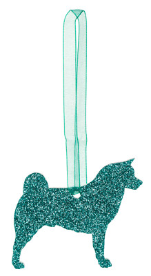 Akita Style A Dog Glitzer Weihnachtsdeko - 11 Farben zur Auswahl.