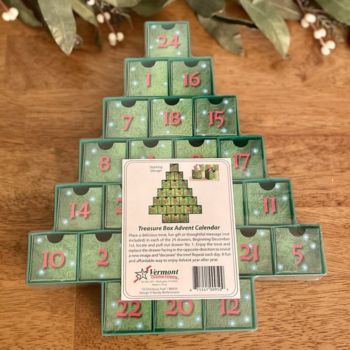 O Christmas Tree Treasure Box Holiday Advent Calendar Gift Vermont Christmas Co - Picture 8 of 10