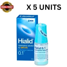 Japan Santen Hialid 0.1% Ophthalmic Solution Eye Drop For Dry Tired Eyes 5mL X 5