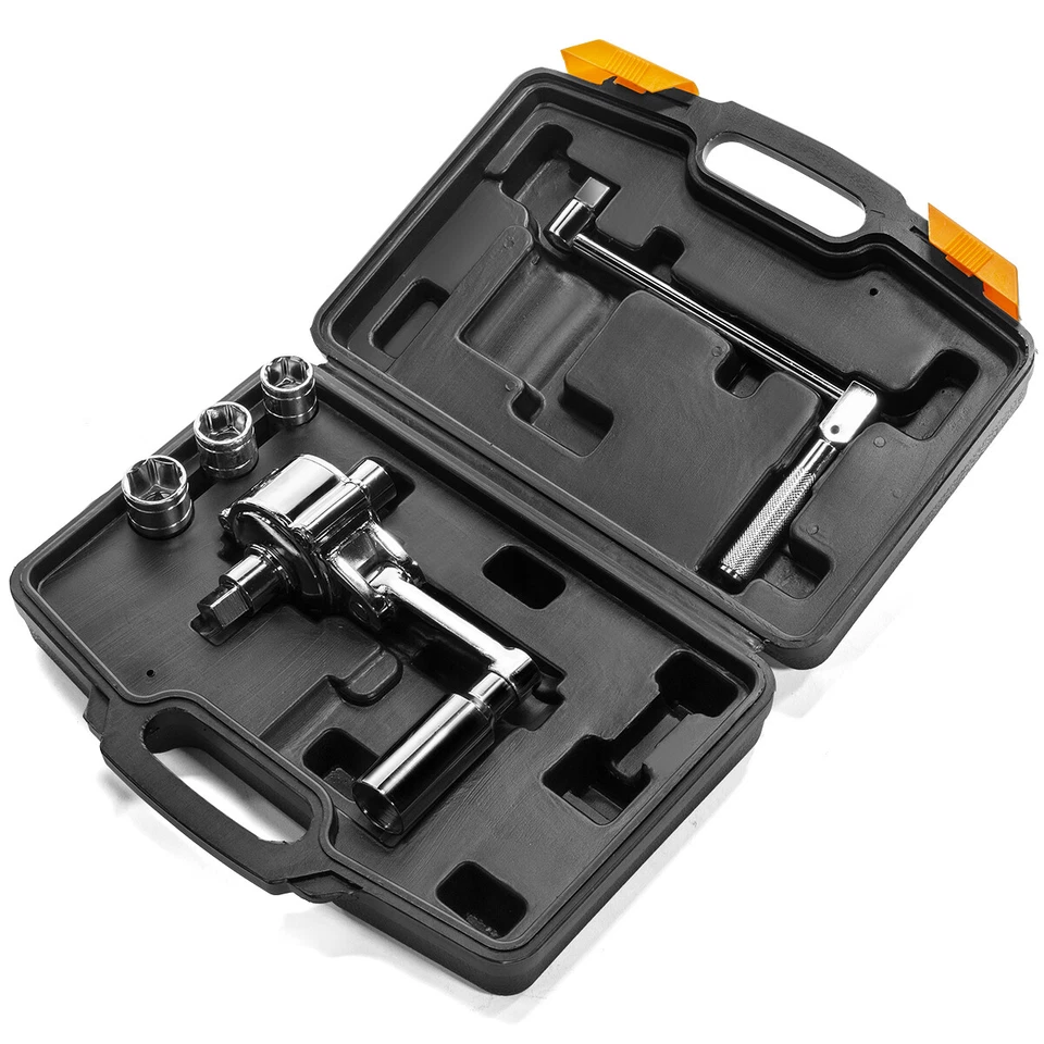 XtremepowerUS 1/2" Coche Llave Multiplicadora de Par Ahorro de Trabajo Llave Tuerca Foto 3 de 4