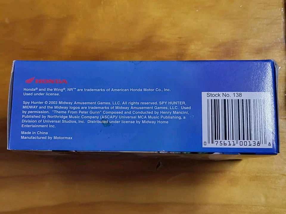 Honda NR Red Black Motorcycle  Motormax Scale Spyhunter 2 Game Bike - Image 4 of 4