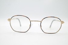 Vintage Rodenstock 7091 Gold Brown Black Square Glasses Frame NOS
