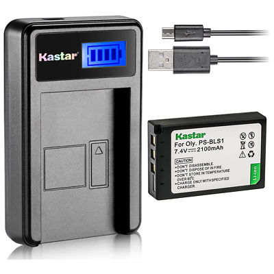 BLS-1 BLS1 Battery or LCD Charger for Olympus E-400 E-410 E-420 E-450 E-600 