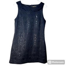 Target Limited Edition Black Collared Shaded Geometric Jacquard Dress Size 10