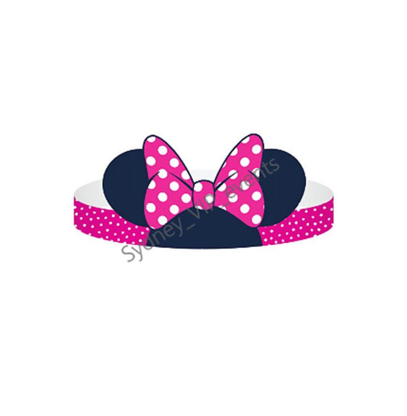 DISNEY MINNIE MOUSE HAT BIRTHDAY PARTY TIARAS CARDBOARD GIRLS HOT PINK