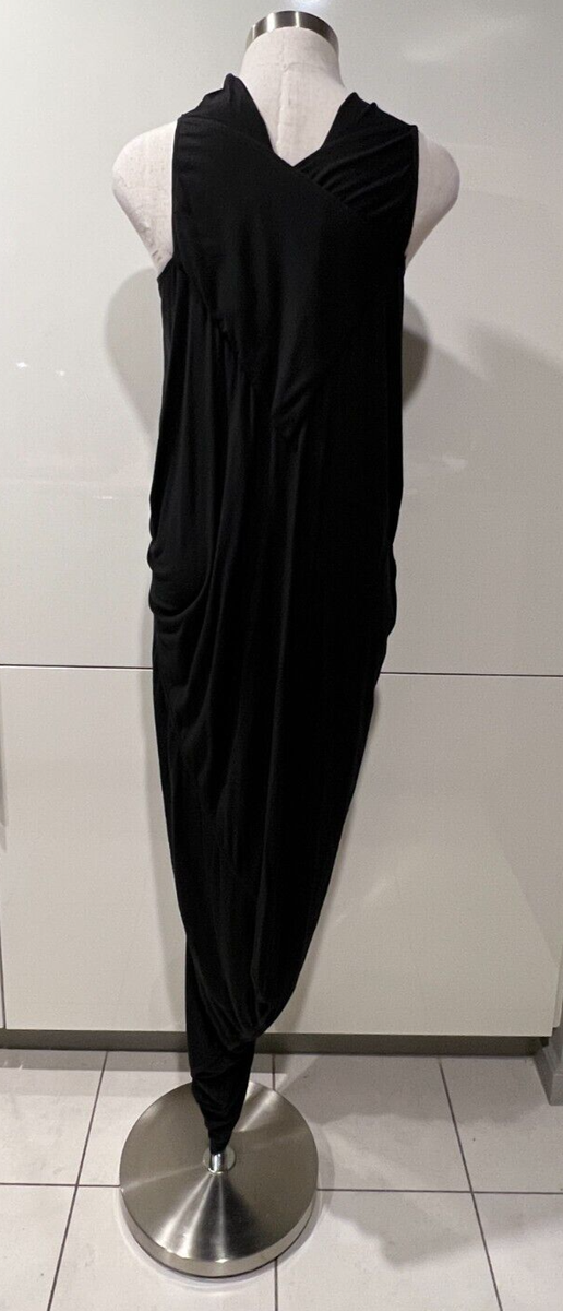 RICK OWENS Italy Lilies Black Knit Jersey Triangle Bodice