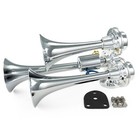 HornBlasters Bullet Loud Compact 4 Trumpet Air Horn Set for Semi or Large Truck
