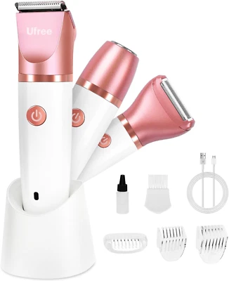 Ufree Lady Shavers for Women Pubic Hair, Bikini Trimmer Women Wet & Dry Use Groo