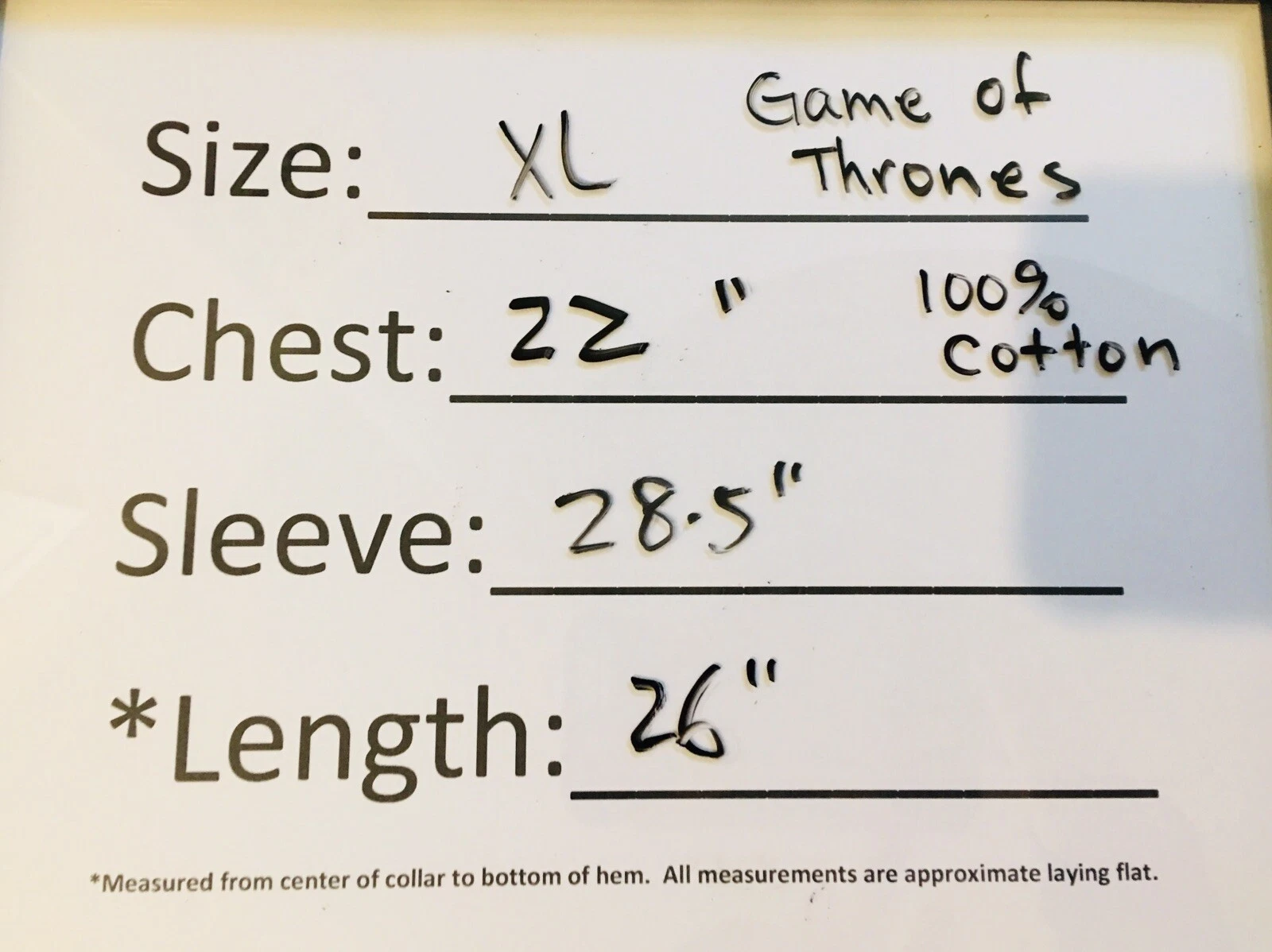 Game of Thrones Size XL Ugly Christmas Sweater Deck The Wall HBO Navy Blue