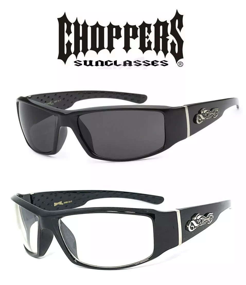 2 PAIR COMBO Chopper Sunglasses Motorcycle Riding Biker Sports Sunglasses