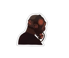 Gas Mask Sticker Decal