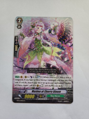 Cardfight !! Vanguard Maiden Of Cherry Bloom BT14/041EN R CFV Rare NM ...
