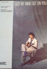 "GEORGE HARRISON-GOT MY MIND SET ON YOU" PIANO/VOCAL/GUITAR SHEET MUSIC-BEATLES
