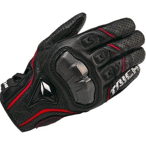 Guantes de malla de motocicleta de cuero perforado RS Taichi RST390 para hombre negros rojos blancos Foto 4 de 4