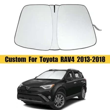 Custom Size Fit Toyota RAV4 2013-2018 Car Windshield Sun Visor Cover Windshield