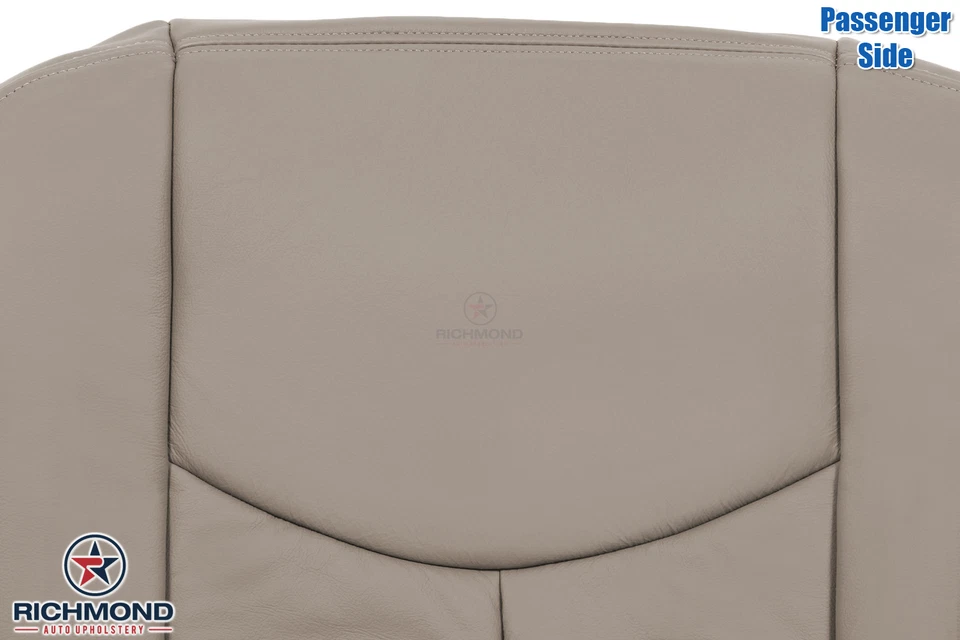 GMC Sierra 2500HD 2003 04 05 2006 - Cubierta de asiento de cuero inferior lateral para pasajeros bronceado Foto 3 de 4