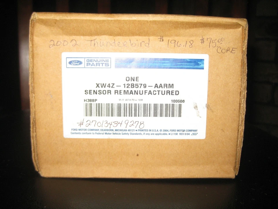 2002 FORD THUNDERBIRD, XW4Z-12B579-AARM, OEM ДАТЧИК МАССОВОГО РАСХОДА ВОЗДУХА - Изображение 2 из 4