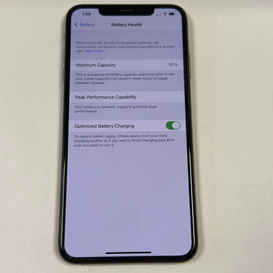 Apple iPhone Xs Max (MT5W2LL/A) — 64 ГБ — золотой, заблокирован с ATandT - Изображение 3 из 4