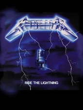 WB  Rocksax - Metallica - Sherpa Fleece Throw - Ride The Lightning (50 in x 60)