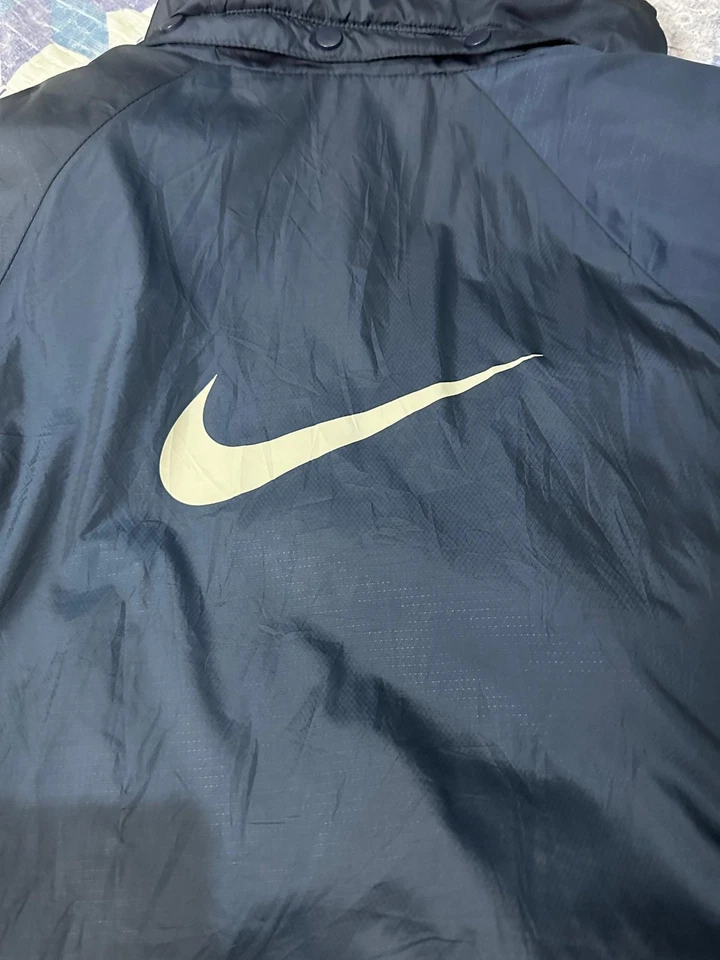 NIKE Vintage Y2K Nike Hooded Long Jacket Bench Coat - Image 2 of 4