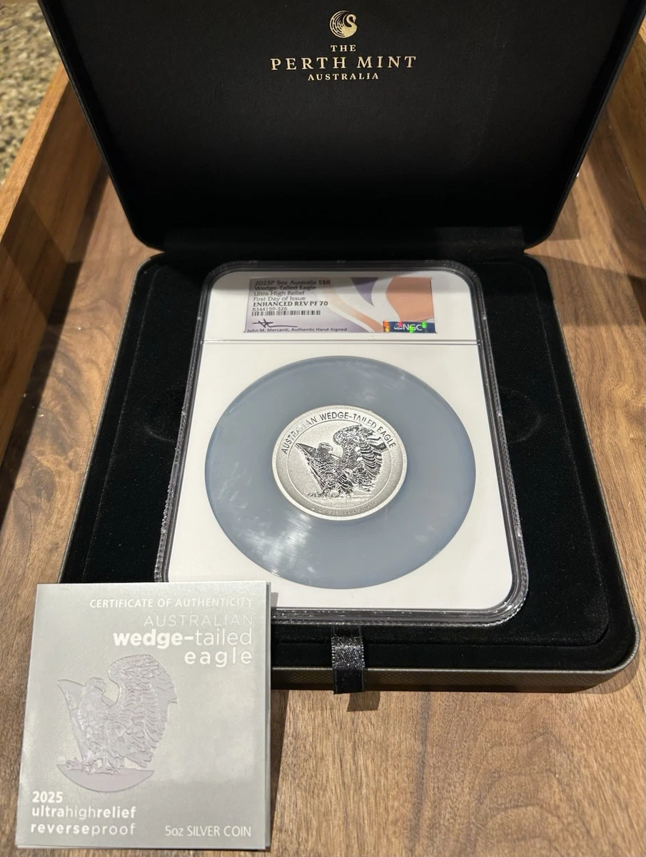 25+ The Perth Mint Silver Bullion Coins NGC 5 oz Precious Metal