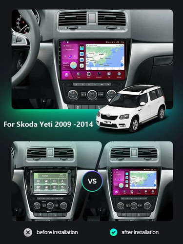 Für Skoda Yeti 5L 2009-2014 Stereo Android CarPlay Autoradio GPS Player Bildschirm - Bild 15 von 32