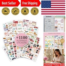 Ultimate Monthly Planner Stickers - 1100 Inspirational and Functional Designs