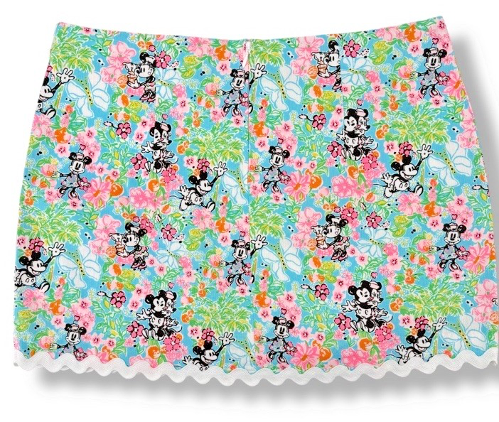 Lilly Pulitzer Lilly Hearts Disney Gardner Skort Skirt 6 Minnie