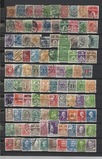 Dänemark 300 verschiedene gestempelte Marken bis 1977