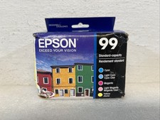 Epson Genuine 99 Cyan/Light Cyan/Magenta/Light Magenta/Yellow 5 Pack 05/2025 New