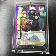 2025 Donruss Elite Shedeur Sanders Auto Future Elite Purple 75/99