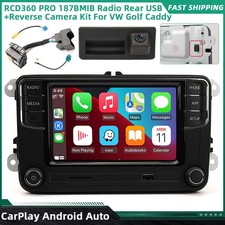 Produktbild - 6,5" CarPlay Android Auto Radio RCD360 PRO Kofferraumgriff-Rückfahrkamera Für VW