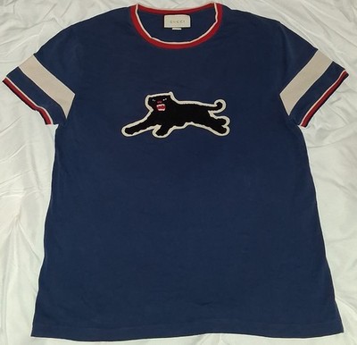 Gucci Panther Jersey T Shirt Authentic Vintage Y2K Tee Football | eBay