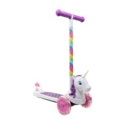 Dimensions Unicorn 3D Scooter with Light up Wheels Ages 3+ Max Weight 75lbs
