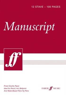 100page A4 Manuscript Pad 12stave 9780571527076