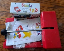 Sizzix Original Red Personal Die Cutter Press Machine & Lollipop Number Set 