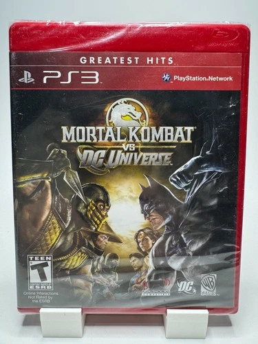Mortal Kombat vs DC Universe PS3 NEW SEALED Greatest Hits Light Case Damage Read