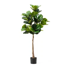 5Ft. Faux Fiddle Leaf Fig Artificial Tree in Pot